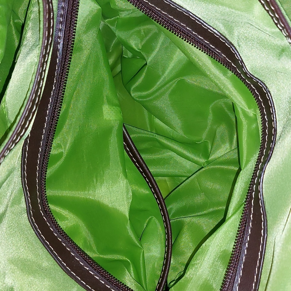 Franco Sarto green nylon shoulder bag - Picture 7 of 8